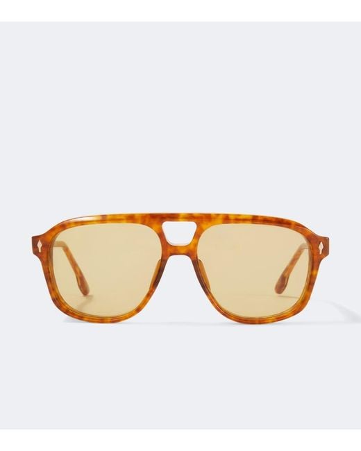 Jacques Marie Mage Brown Leonard Navigator Sunglasses for men