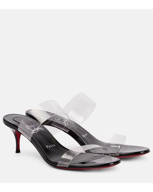 Christian Louboutin White Just Nothing 55 Pvc Sandals