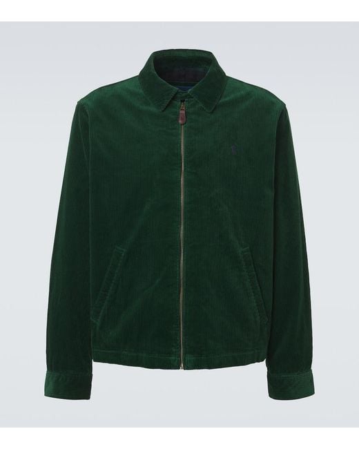 Polo Ralph Lauren Green Cotton Corduroy Jacket for men