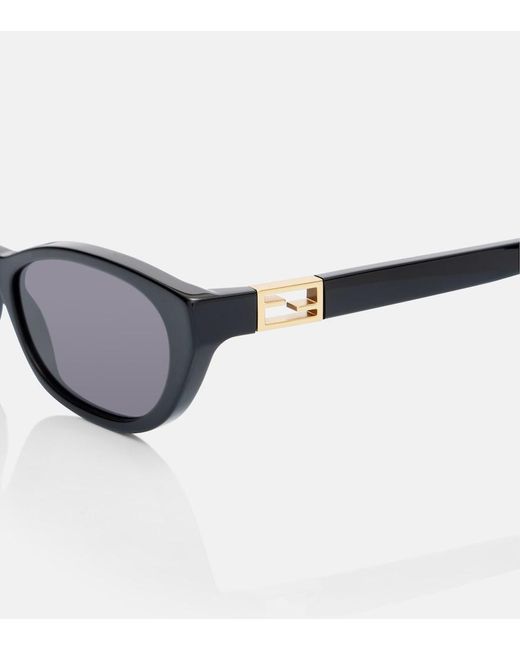 Fendi Black Baguette Cat-Eye Sunglasses