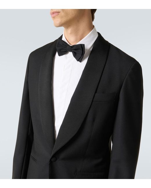 Saman Amel Black Wool Tuxedo for men