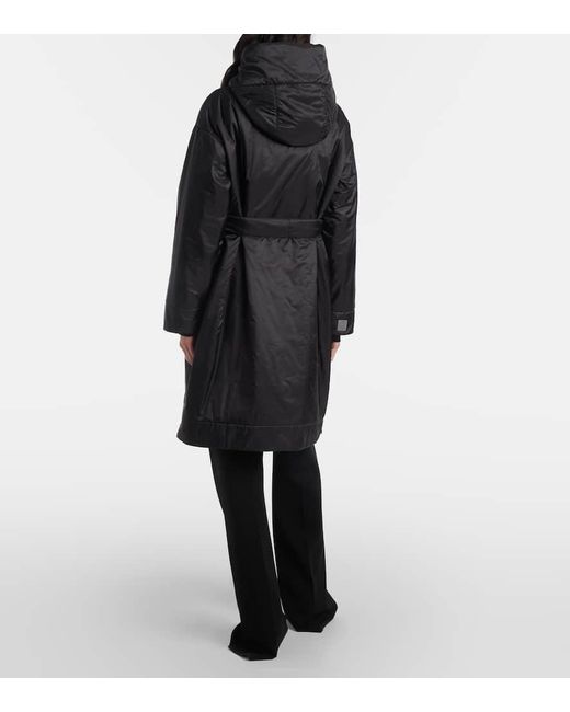 Max Mara Black Technical Canvas Parka