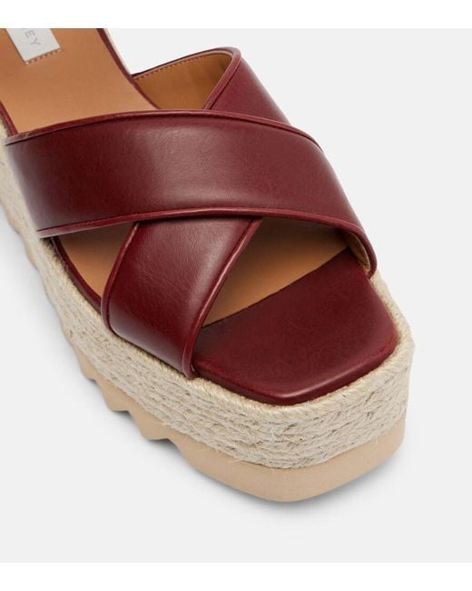 Stella McCartney Brown Elyse Platform Sandals