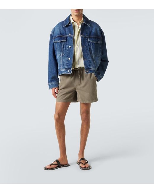 FRAME Natural Canvas Shorts for men