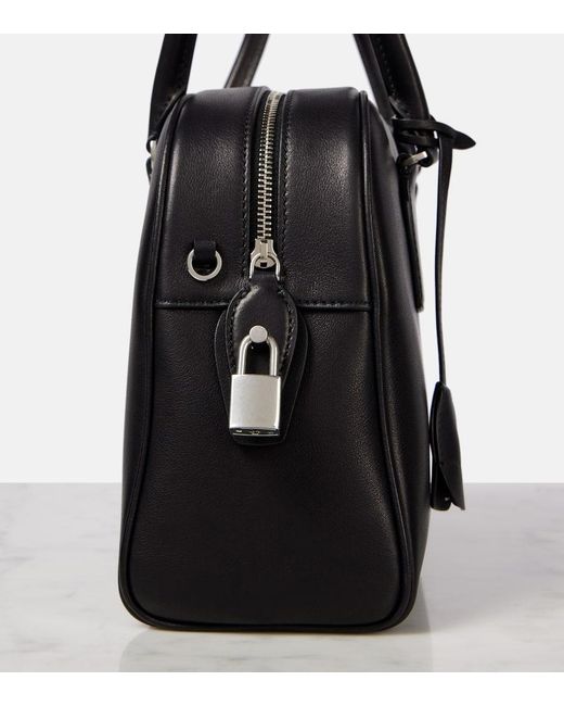 The Row Black Tote India 10.00 Aus Leder