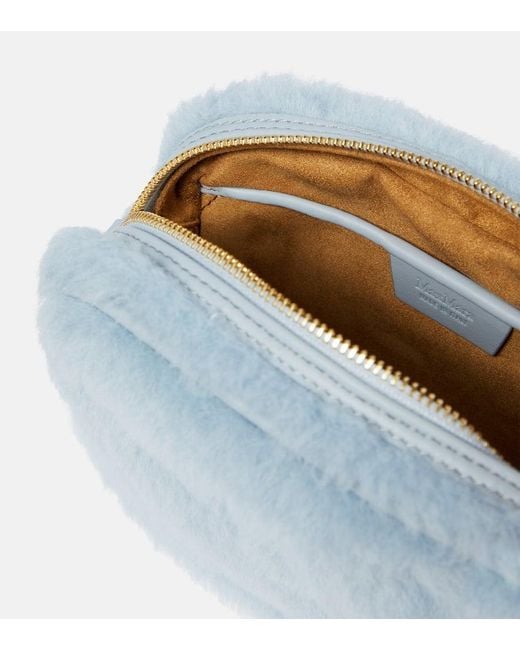 Borsa A Tracolla Small Teddy di Max Mara in Blue