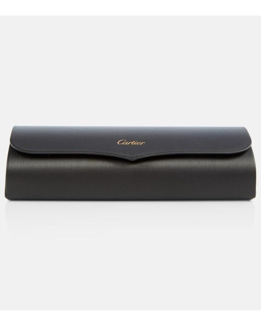 Cartier Brown Premiere De Cartier Oval Sunglasses