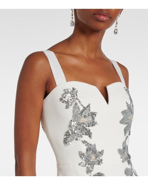 Rebecca Vallance White Bridal Lucilla Embellished Gown
