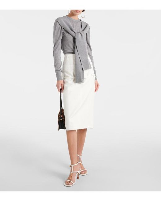 Jacquemus Gray Le Pull Rica Wool-Blend Sweater