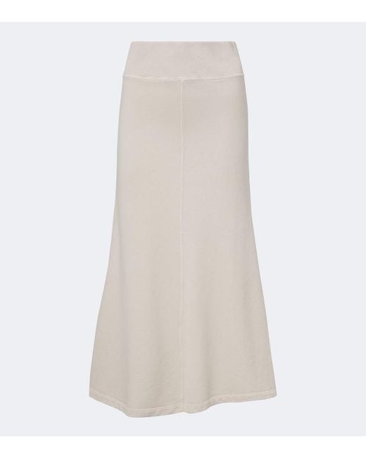 Isabel Marant Natural Solkia Cotton Jersey Maxi Skirt
