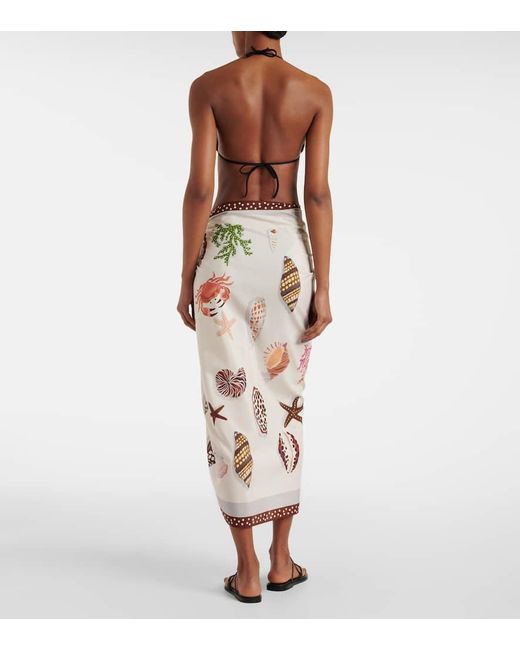 Eres Natural Latte Cotton And Silk Beach Cover-Up