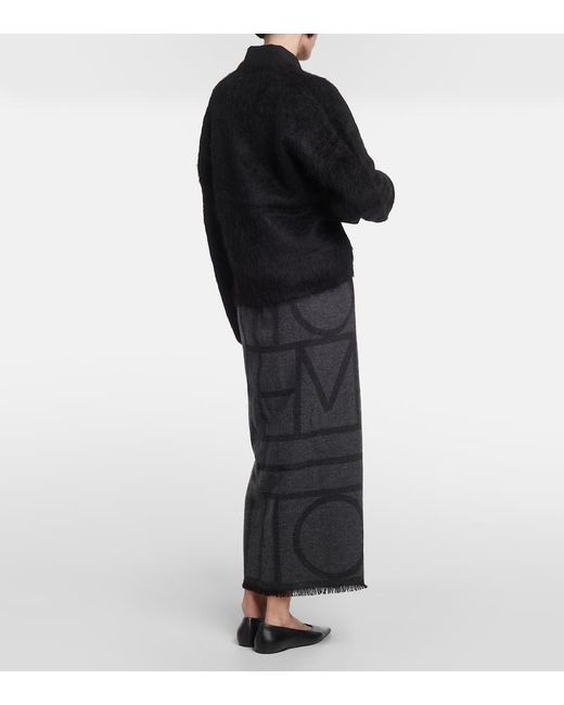 Totême  Black Alpaca-blend Sweater