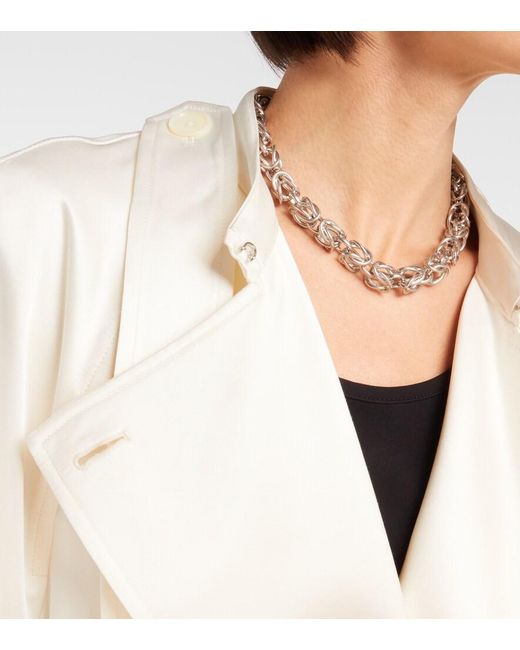 Totême  Metallic Byzantine Chain Necklace