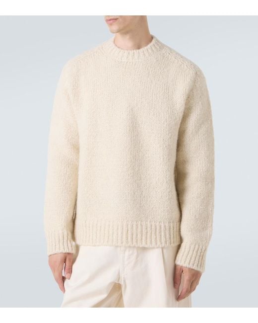 Jil Sander Natural Mohair And Alpaca-Blend Sweater for men