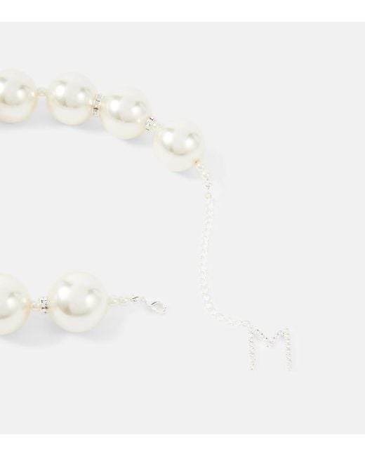 Choker con perle di Magda Butrym in White