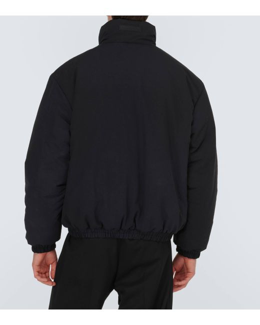Acne Black Technical Puffer Jacket for men