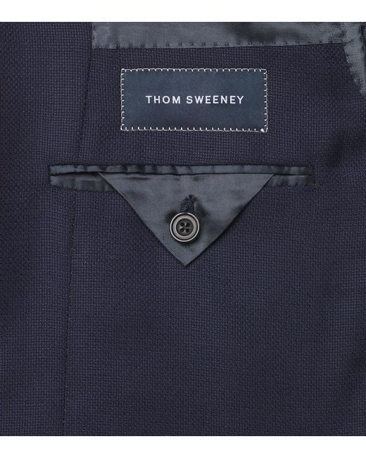 Thom Sweeney Blue Wool Blazer for men