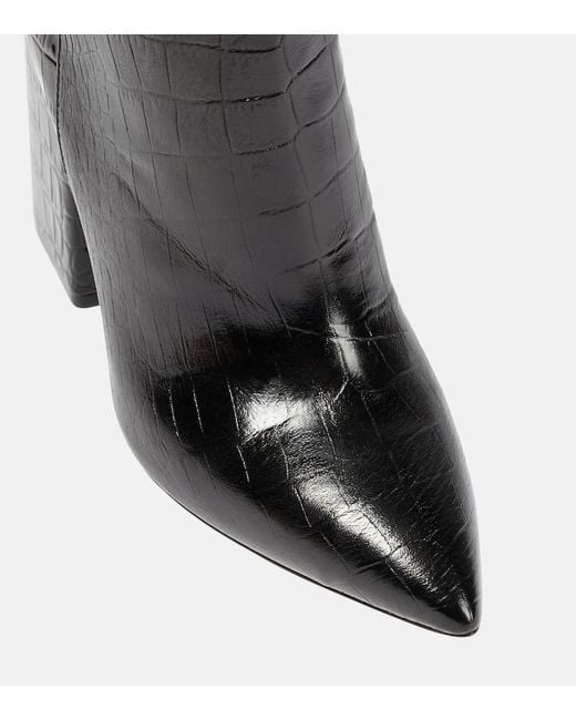 Paris Texas Black Anja Leather Tall Boot