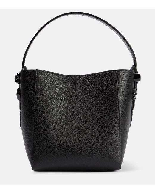 Christian Louboutin Black Bucket-Bag Cabachic Mini aus Leder