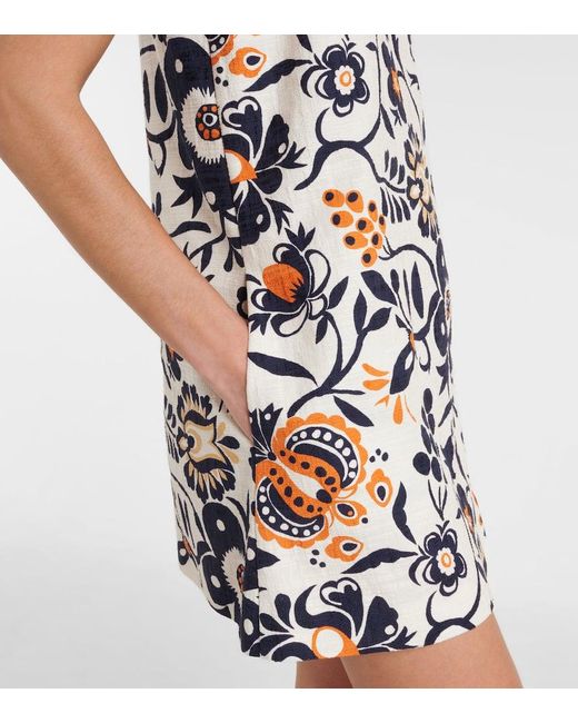 Vestido Midi Racer En Popelin De Algodon LaDoubleJ de color Blue