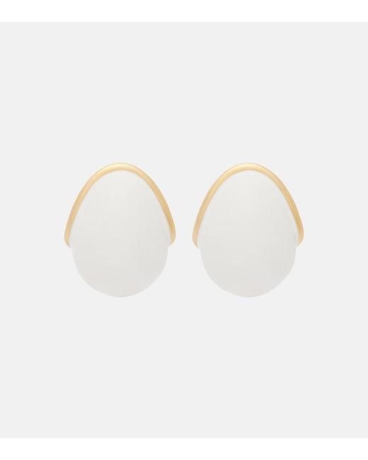 Jacquemus White Raisin Earrings