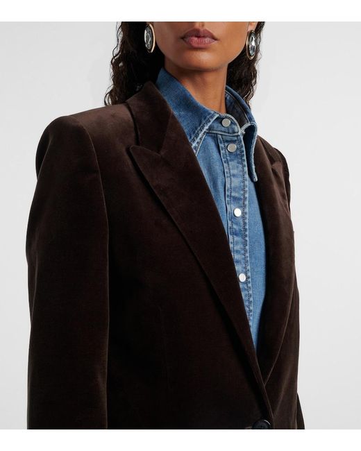 Nili Lotan Black Diane Velvet Blazer