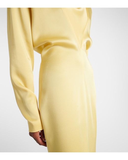 Stella McCartney Yellow Satin Gown