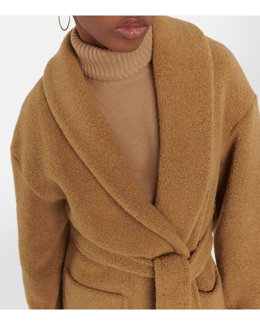 Leisure - Cappotto Brava in misto lana di Max Mara in Natural