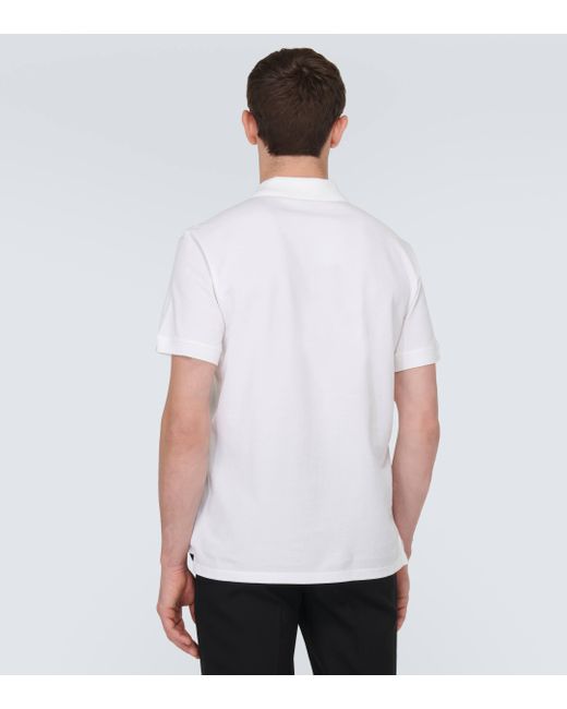 Polo en coton a logo Alexander McQueen pour homme en coloris White
