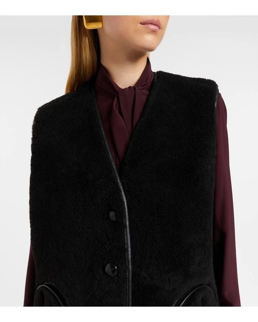 Blazé Milano Black Weste Gliss Aus Shearling
