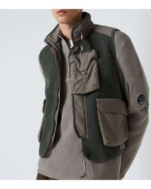 Chaleco De Forro Polar C P Company de hombre de color Green