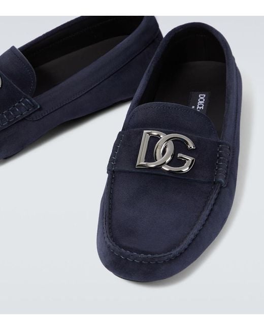 Dolce & Gabbana Blue Flat Shoes for men
