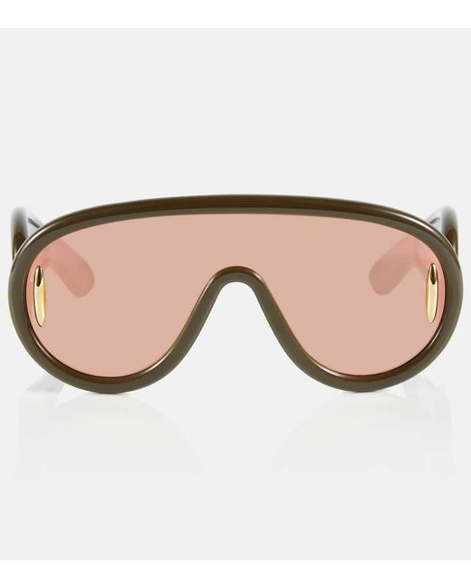 Loewe Orange Paul's Ibiza Shield Acetate Sunglasses