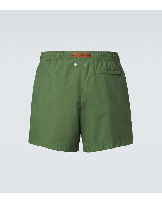 Zegna Green Swim Trunks for men