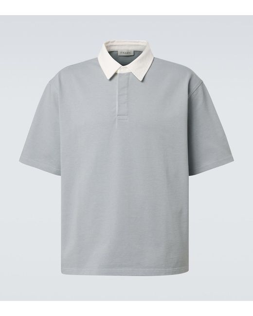 FRAME Gray Cotton Polo Shirt for men