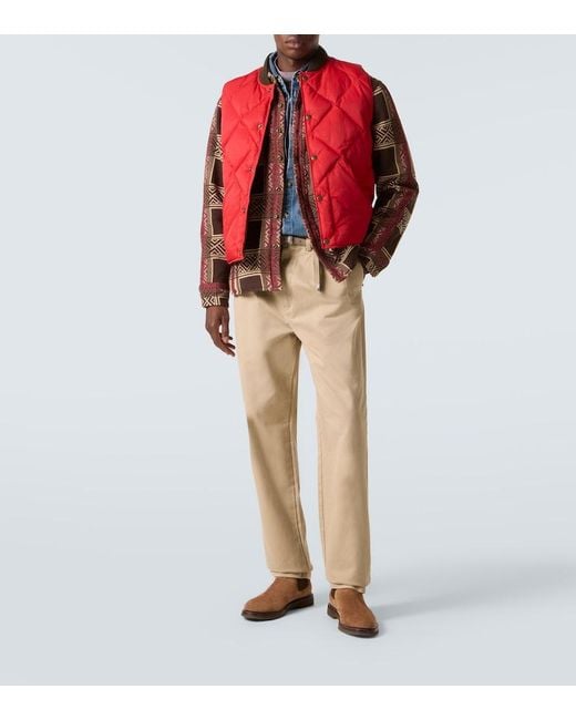 RRL Multicolor Cotton Jacquard Overshirt for men
