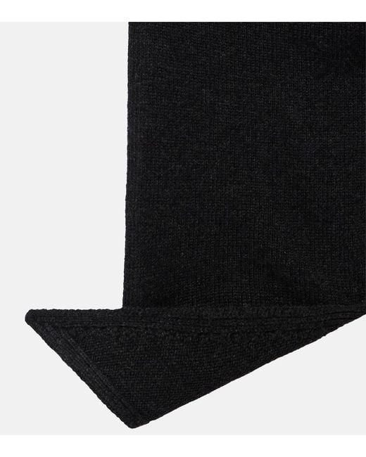 The Row Black Mentas Cashmere Scarf
