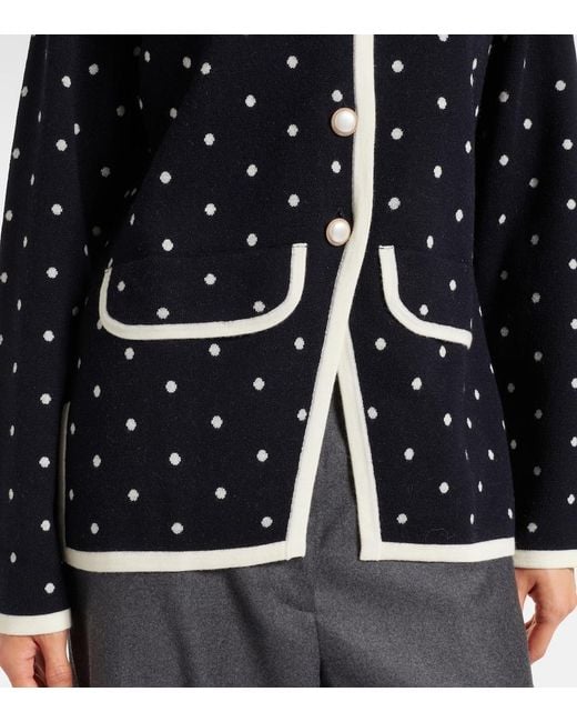 Rixo Black Cardigan Mirja Aus Einem Wollgemisch