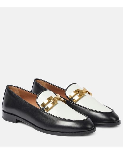 Aquazzura Multicolor Brandi Leather Loafers