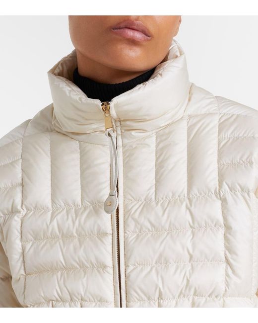 Moncler Natural Antigones Quilted Down Jacket