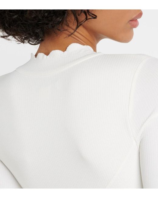 Marysia Swim White North Sea Rashguard Swimsuit