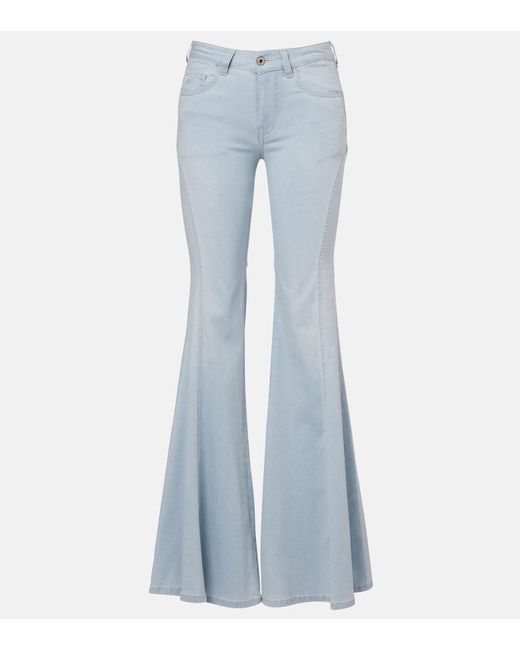 AG Jeans Blue Ibiza High-Rise Flared Jeans