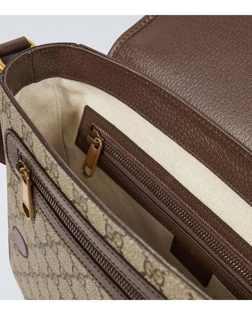 Gucci Messenger Bag Ophidia Medium GG aus Canvas in Brown für Herren
