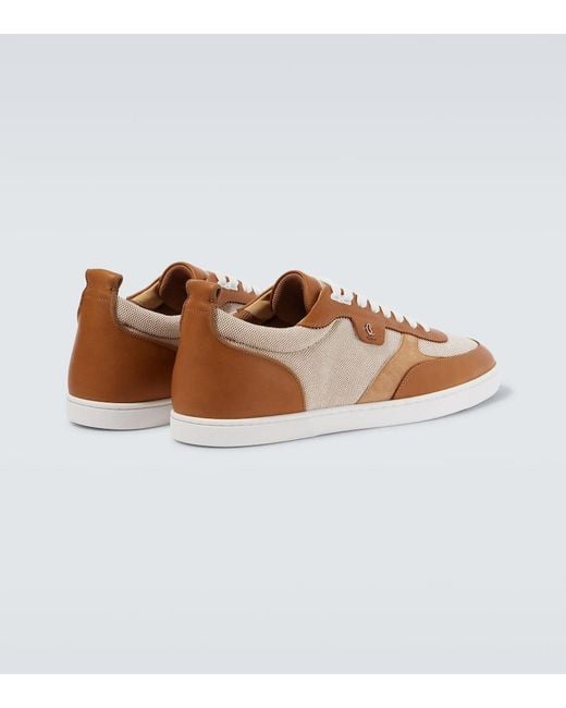Sneakers Tutti Rui Con Pelle di Christian Louboutin in Brown da Uomo