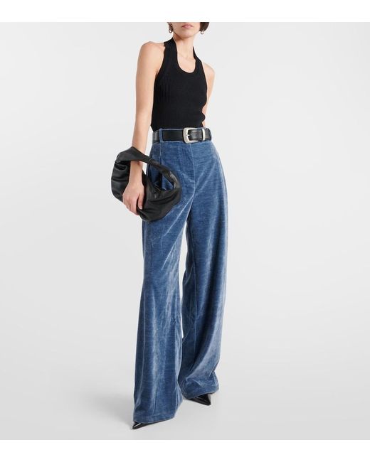 Proenza Schouler Black Gloria Ribbed-Knit Tank Top