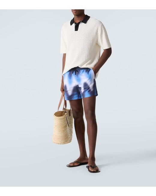 Commas White Crochet Cotton-Blend Polo Shirt for men