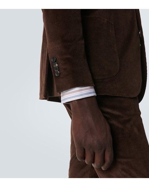 Lardini Brown Corduroy Blazer for men