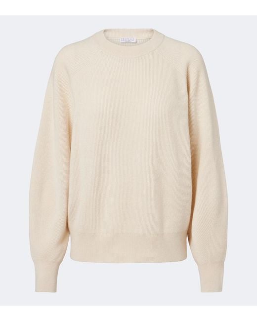 Brunello Cucinelli Natural Cashmere Sweater