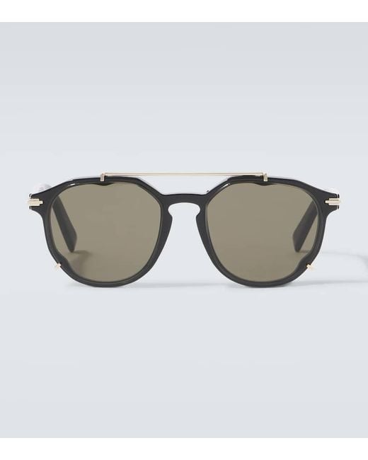 Dior Runde Sonnenbrille Diorblacksuit Ri in Brown für Herren