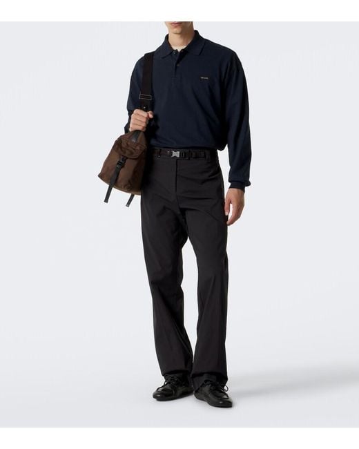 Polo De Algodon Prada de hombre de color Blue